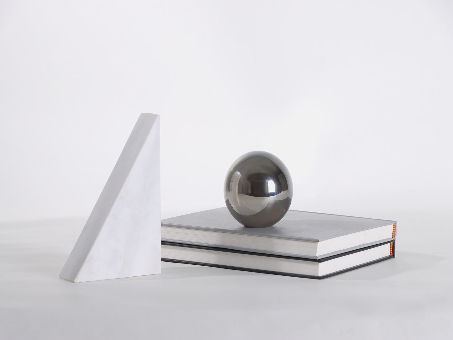 MARBLE AND CRYSTAL BOOKEND DECOR