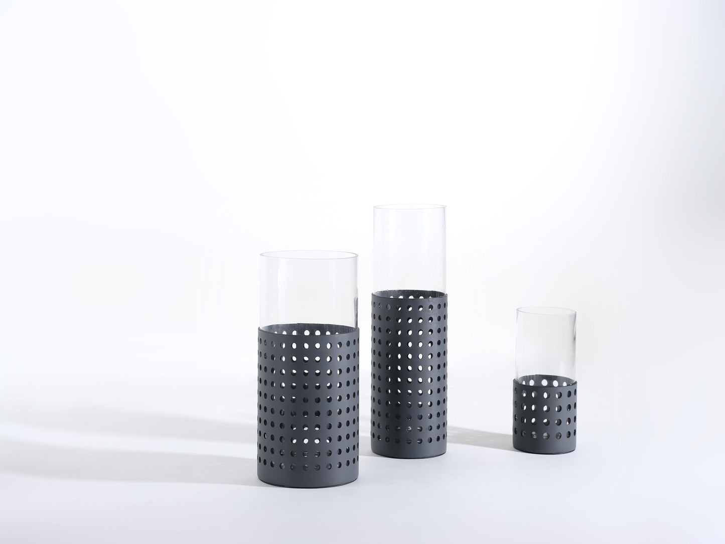 GREY HOLLOW MODERN GLASS VASE