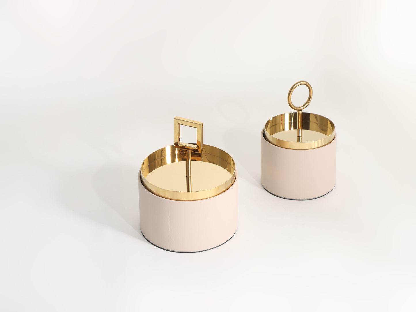 GOLD GEOMETRY COVER STORAGE BOX