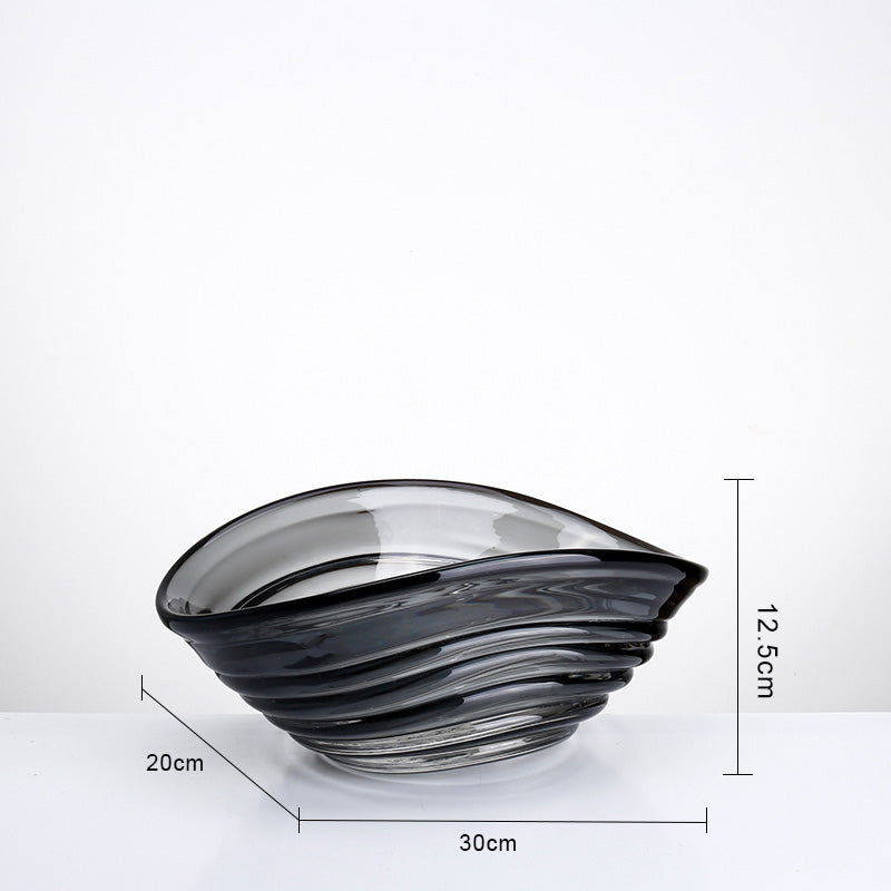 OVAL GLASS FRUITS PLATE