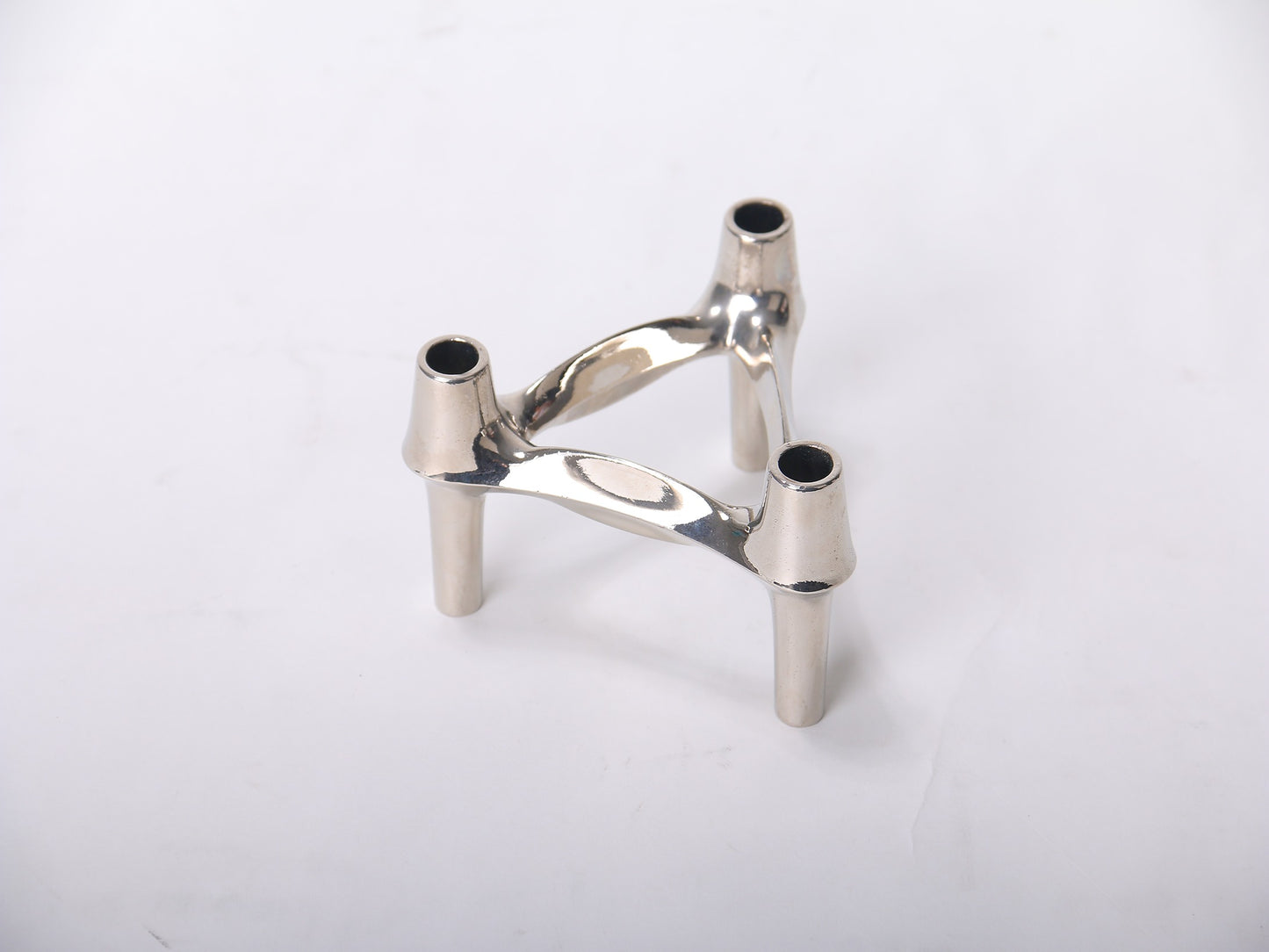SILVER MODERN MODULAR CANDLE HOLDER