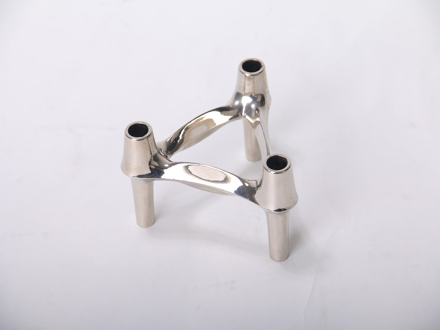 SILVER MODERN MODULAR CANDLE HOLDER