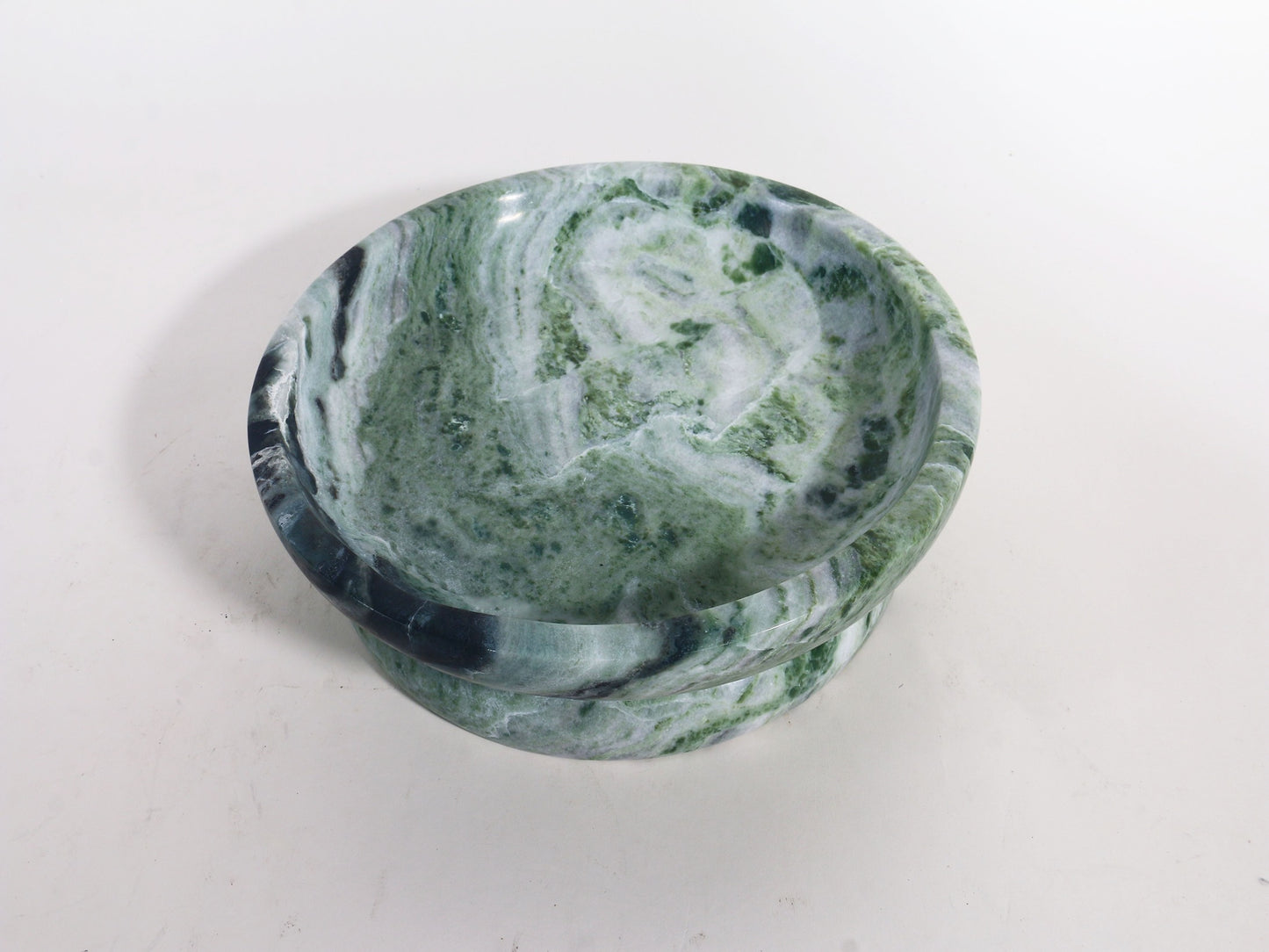 VINTAGE GREEN MARBLE TRAY