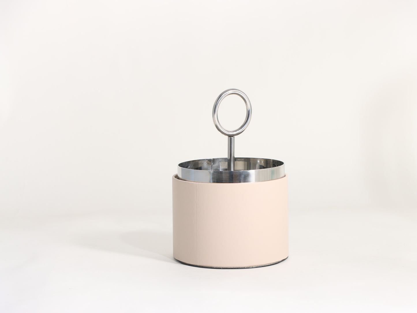 SILVER GEOMETRY COVER STORAGE BOX
