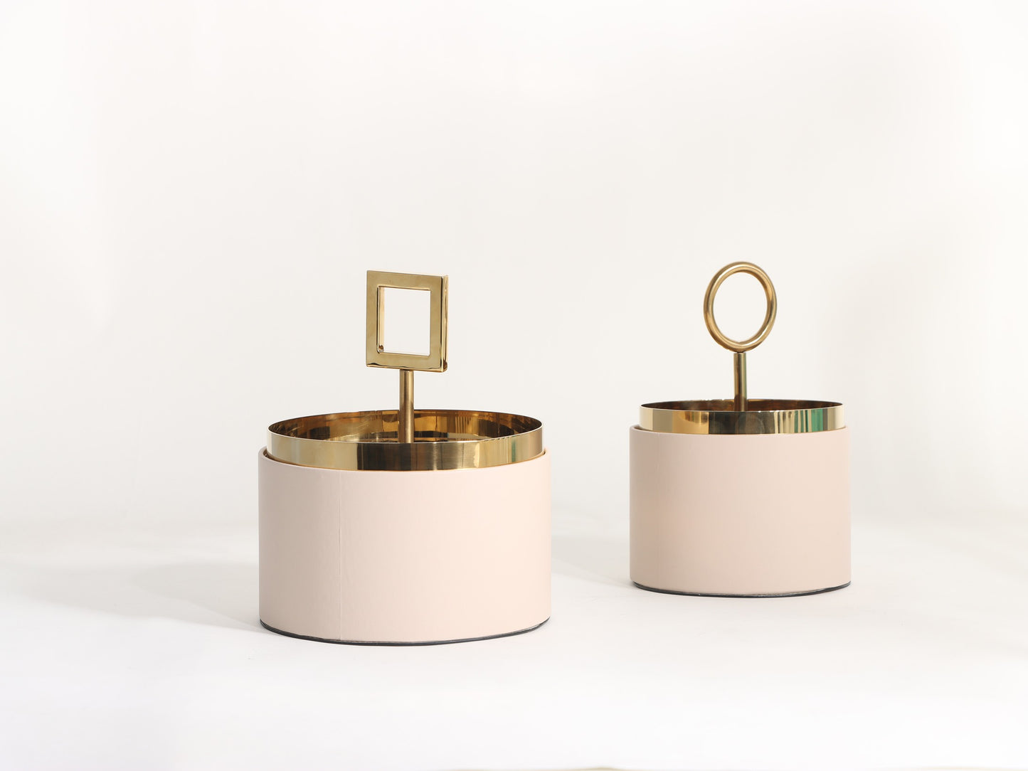 GOLD GEOMETRY COVER STORAGE BOX