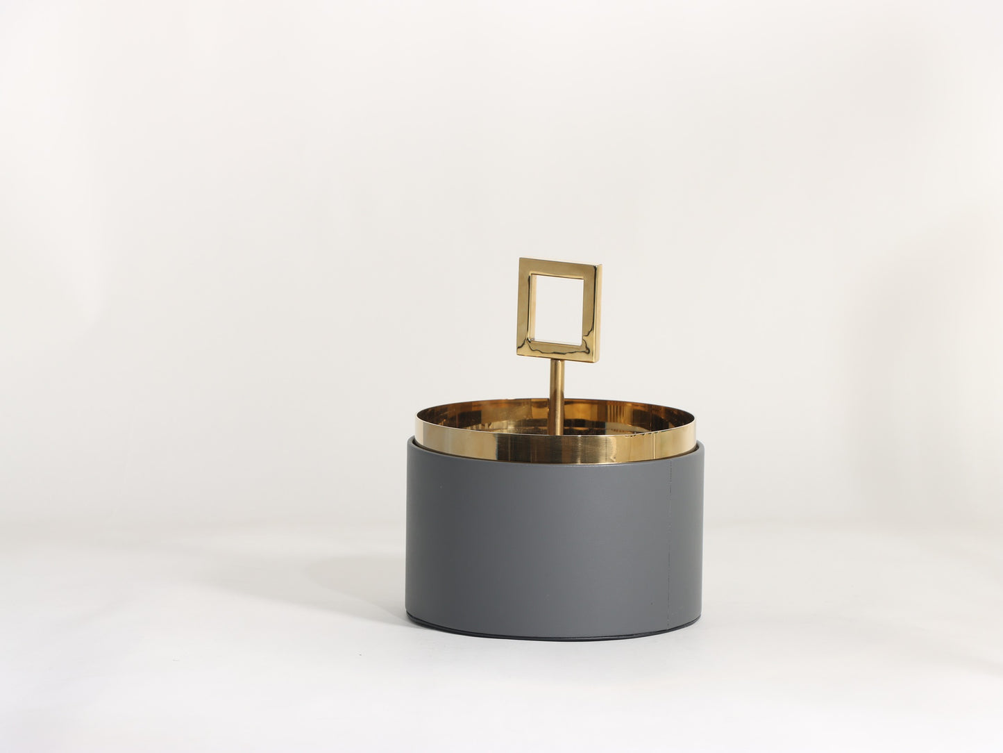 GOLD BLACK GEOMETRY COVER STORAGE BOX