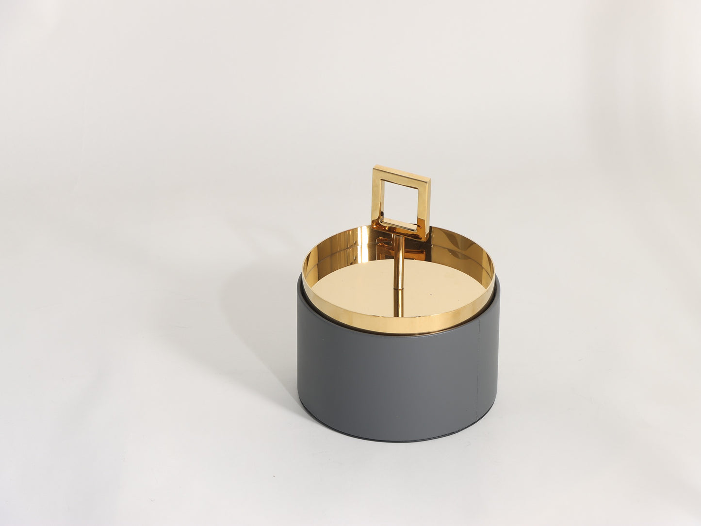 GOLD BLACK GEOMETRY COVER STORAGE BOX