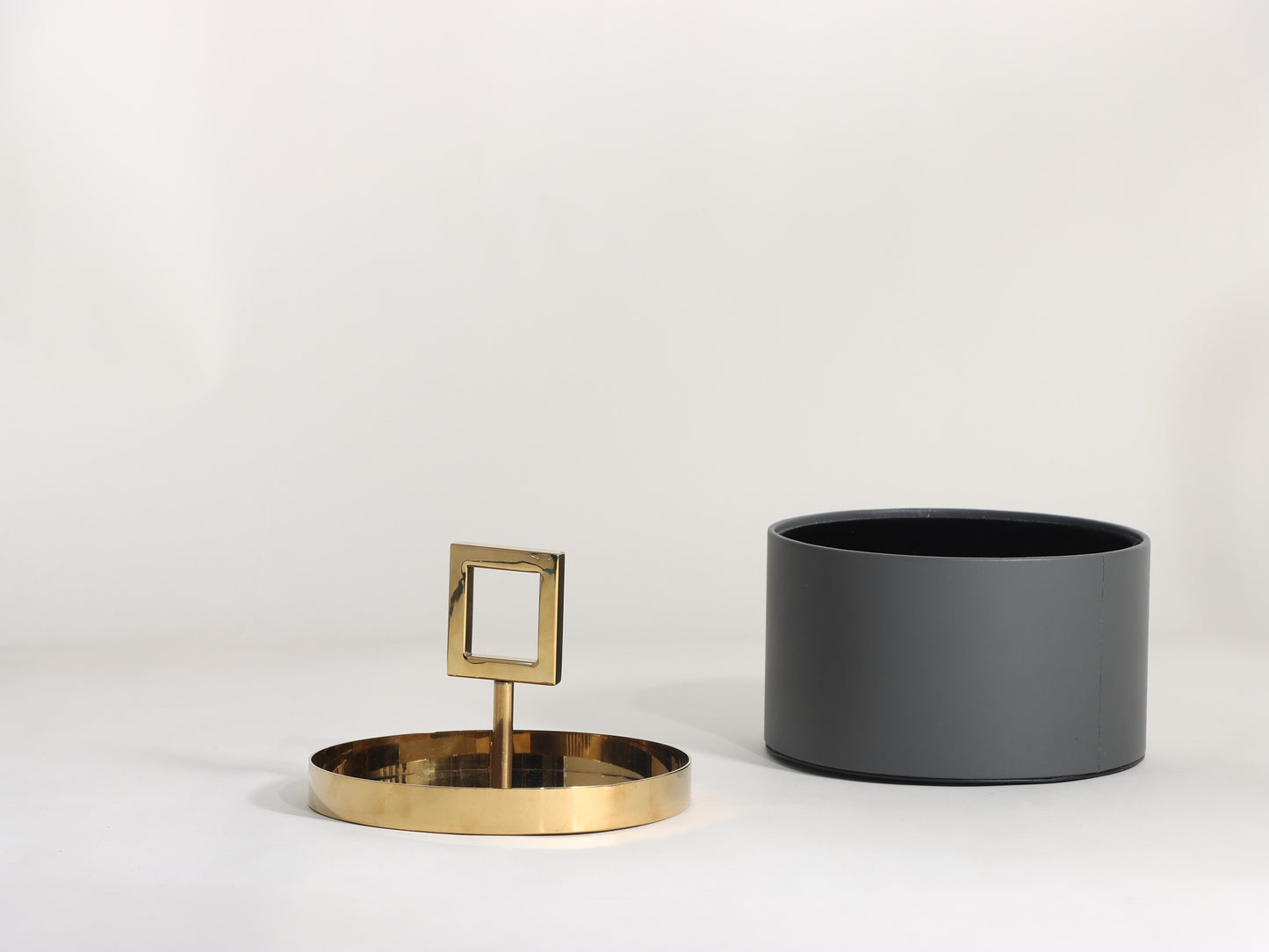 GOLD BLACK GEOMETRY COVER STORAGE BOX