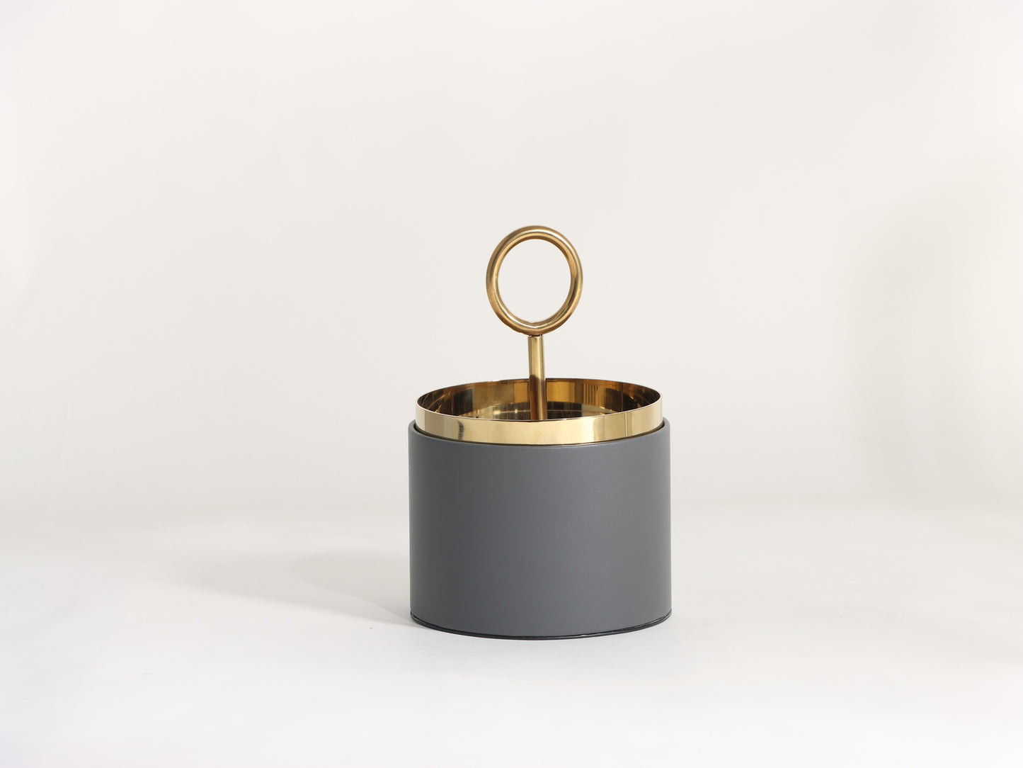 GOLD BLACK GEOMETRY COVER STORAGE BOX