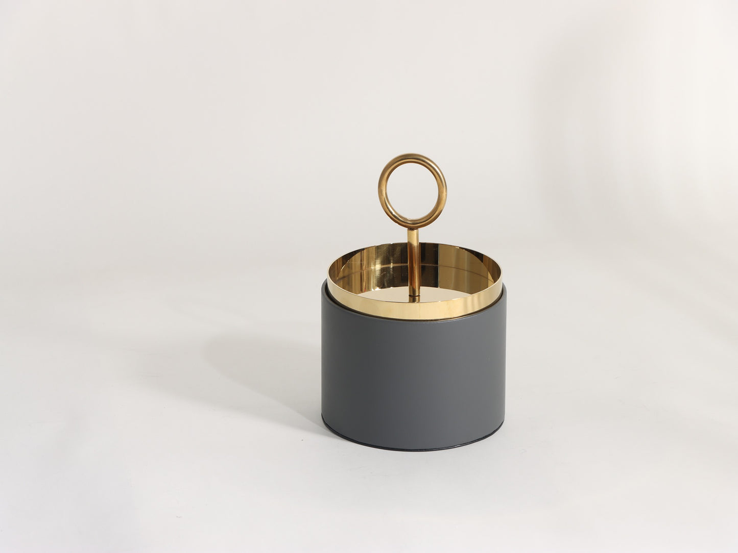 GOLD BLACK GEOMETRY COVER STORAGE BOX