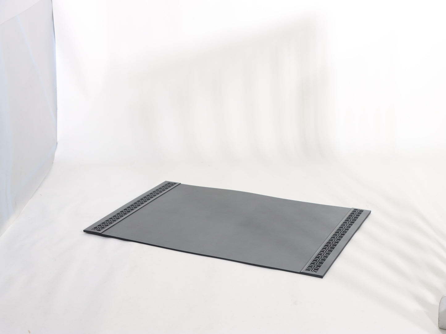 GREY OFFICE LEATHER MAT