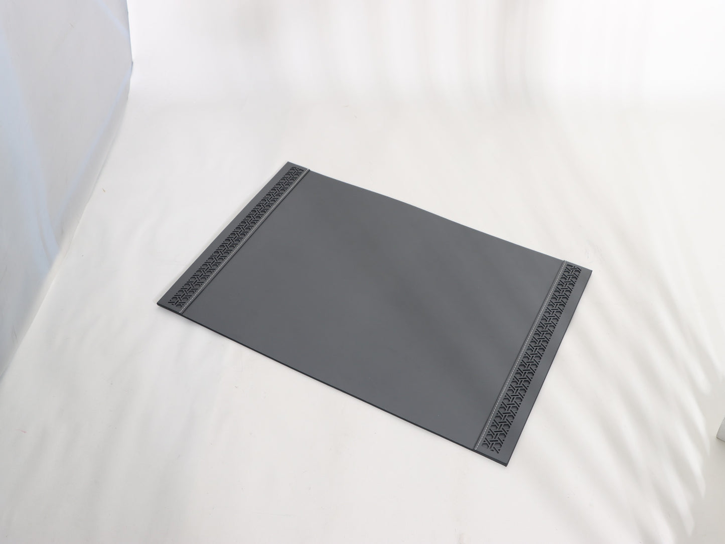 GREY OFFICE LEATHER MAT