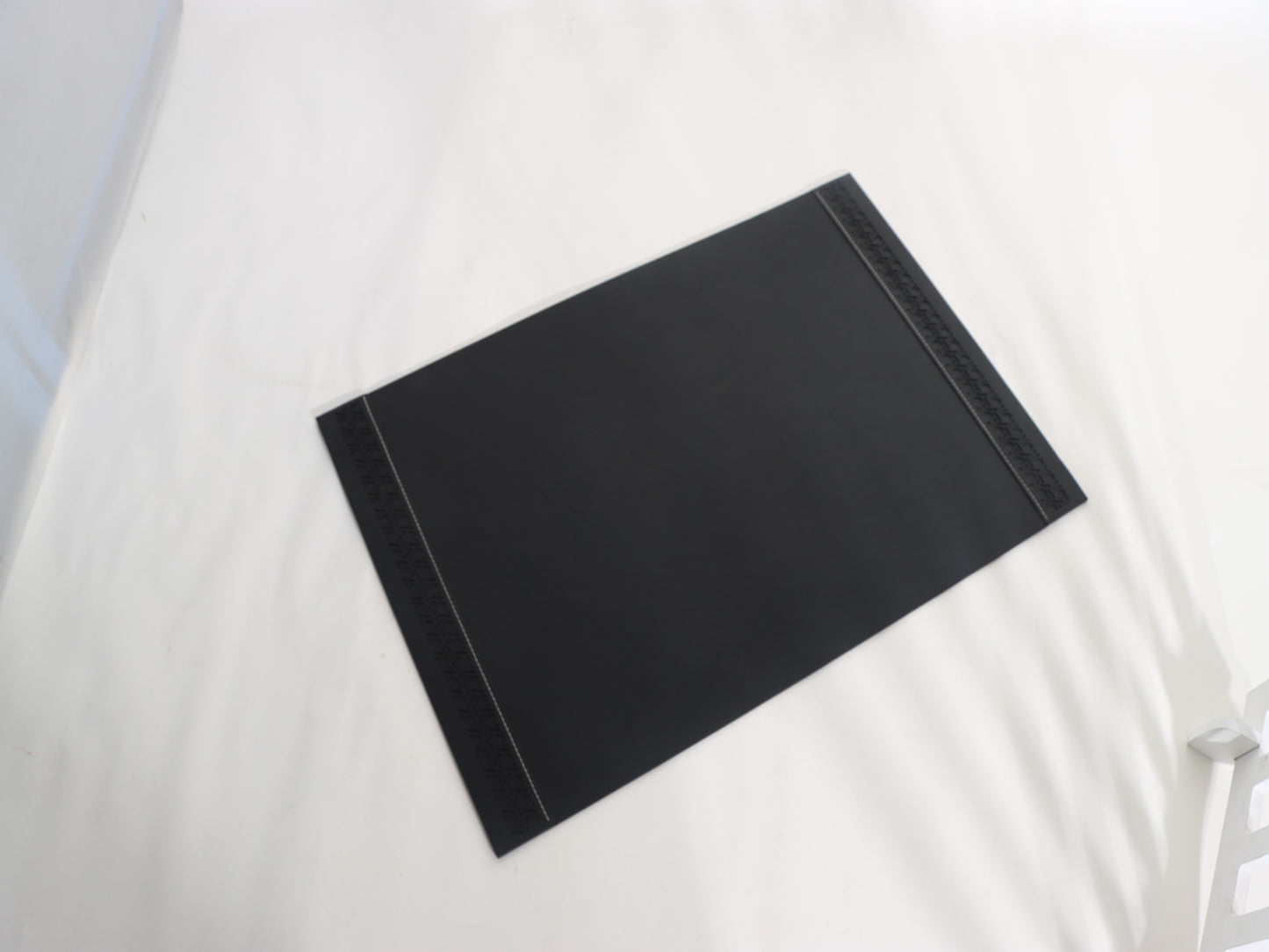 BLACK OFFICE DESKTOP LEATHER MAT