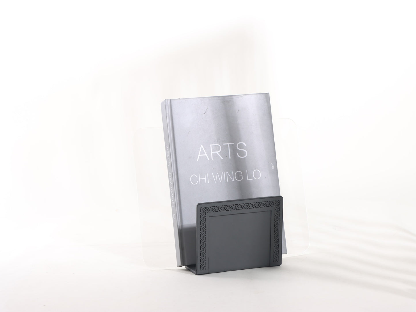 GREY OFFICE MAGAZINE & BOOK HOLDER