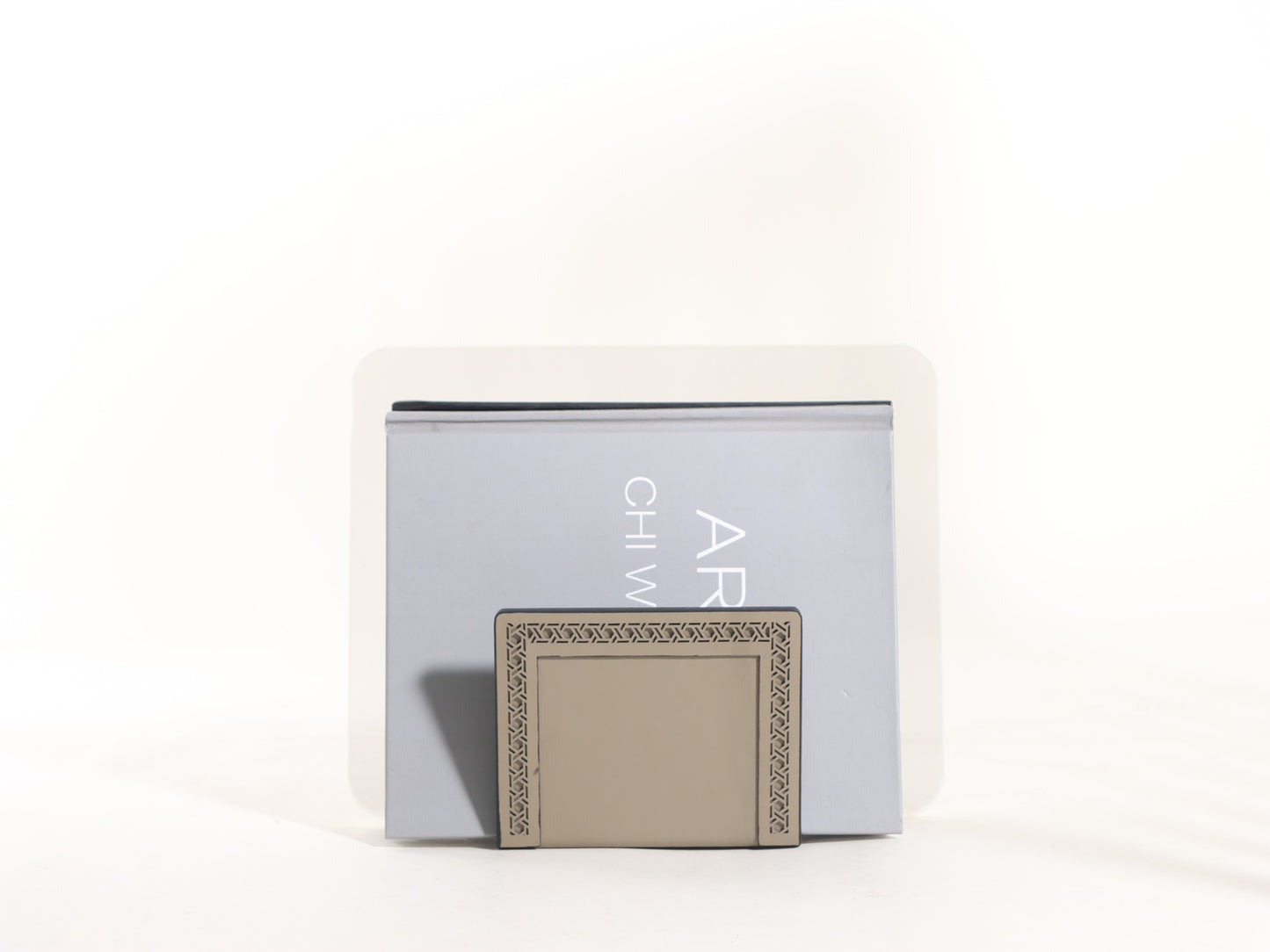 KHAKI OFFICE MAGAZINE & BOOK HOLDER