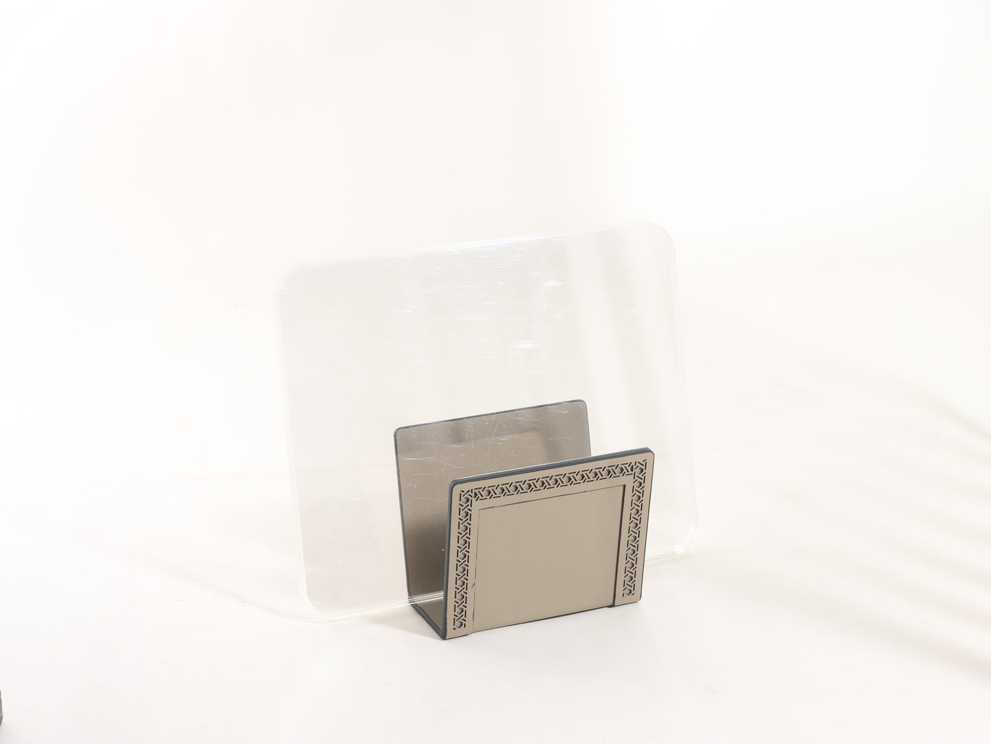 KHAKI OFFICE MAGAZINE & BOOK HOLDER