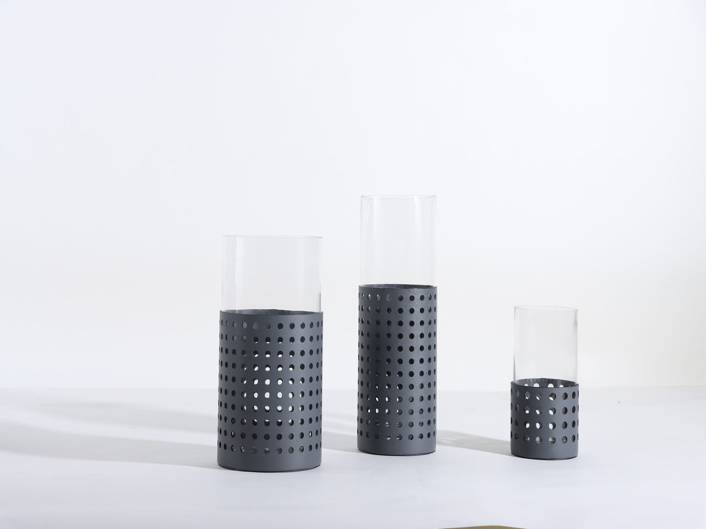 GREY HOLLOW MODERN GLASS VASE