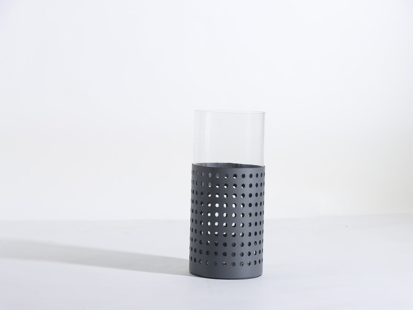 GREY HOLLOW MODERN GLASS VASE