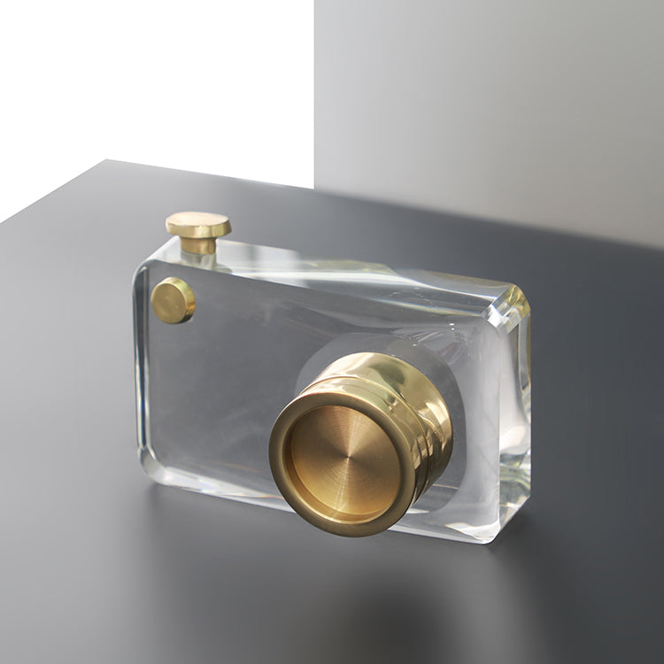CAMERA CRYSTAL SCULPTURE