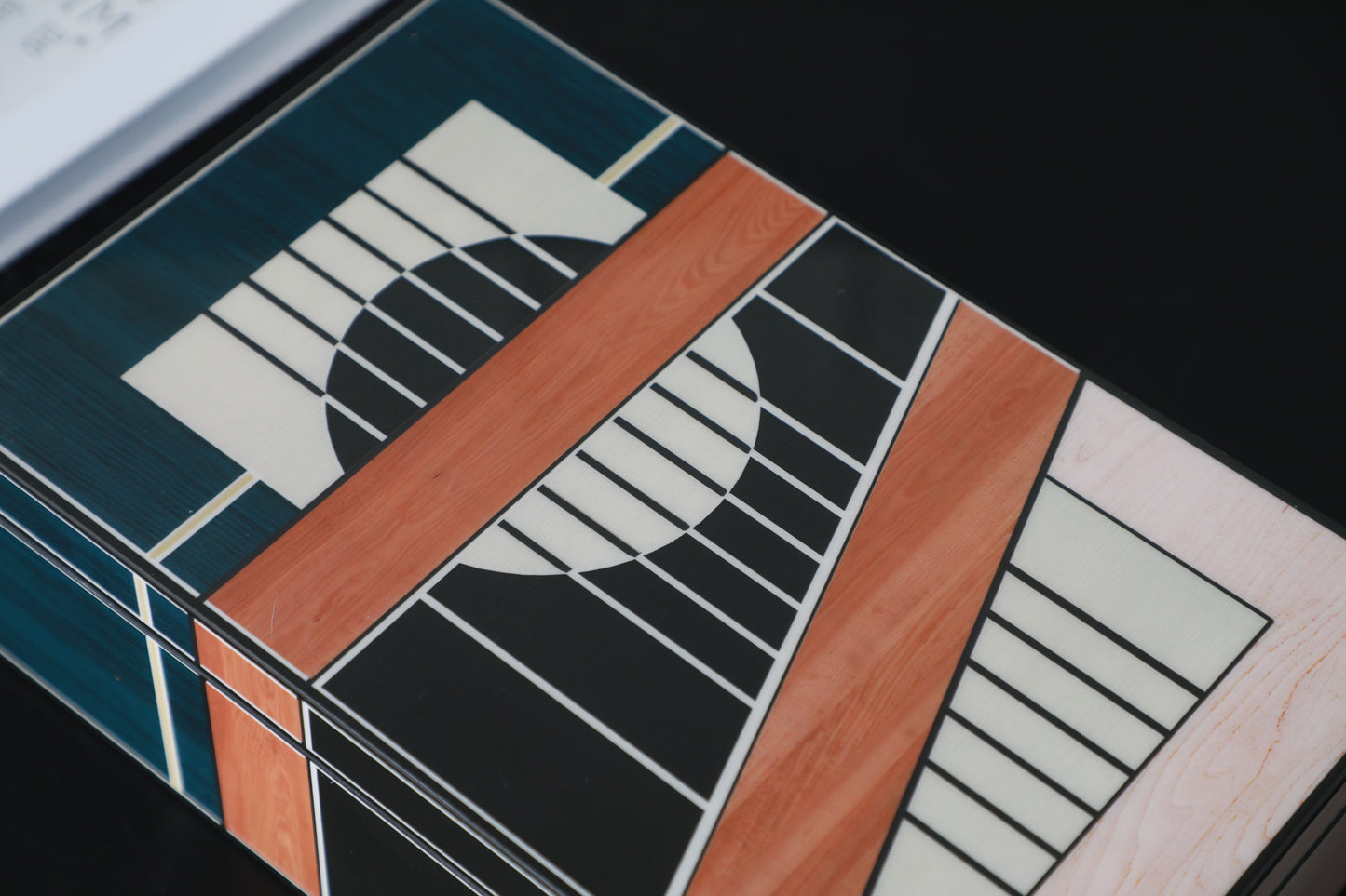 Colourful Mdf & Piano Lacquer Rectangular Storage Box (A)