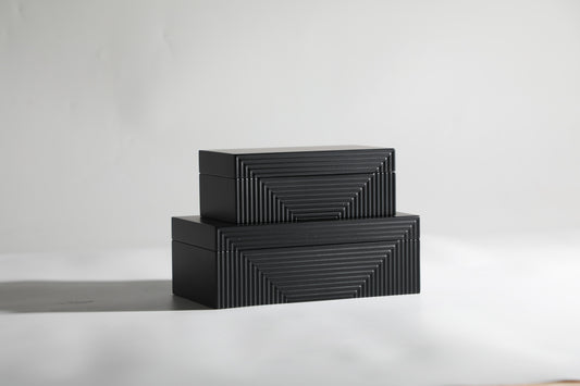 Black Resin Storage Box