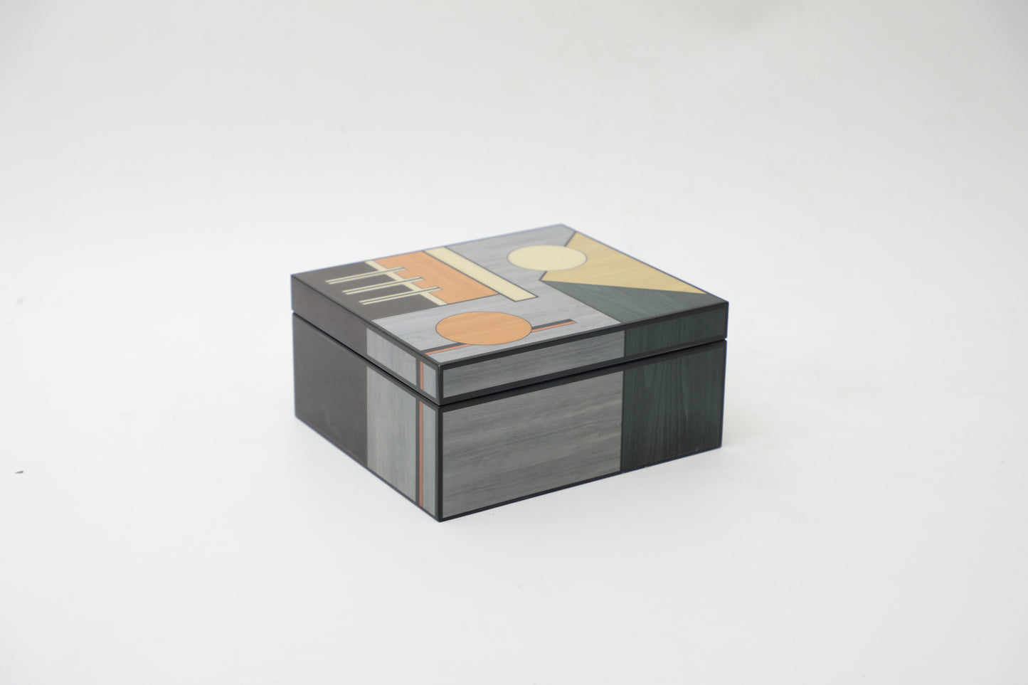Colourful Mdf & Piano Lacquer Square Storage Box (A)
