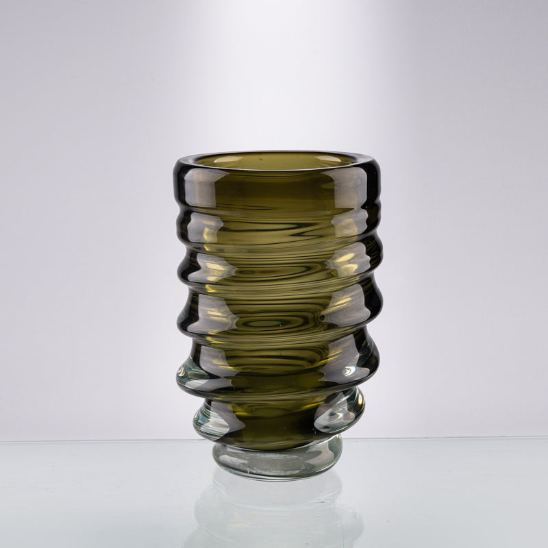 SPIRAL GLASS VASE