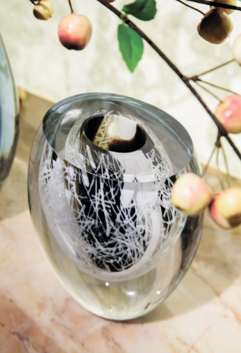 Multi-color Desktop Glass Sculpture