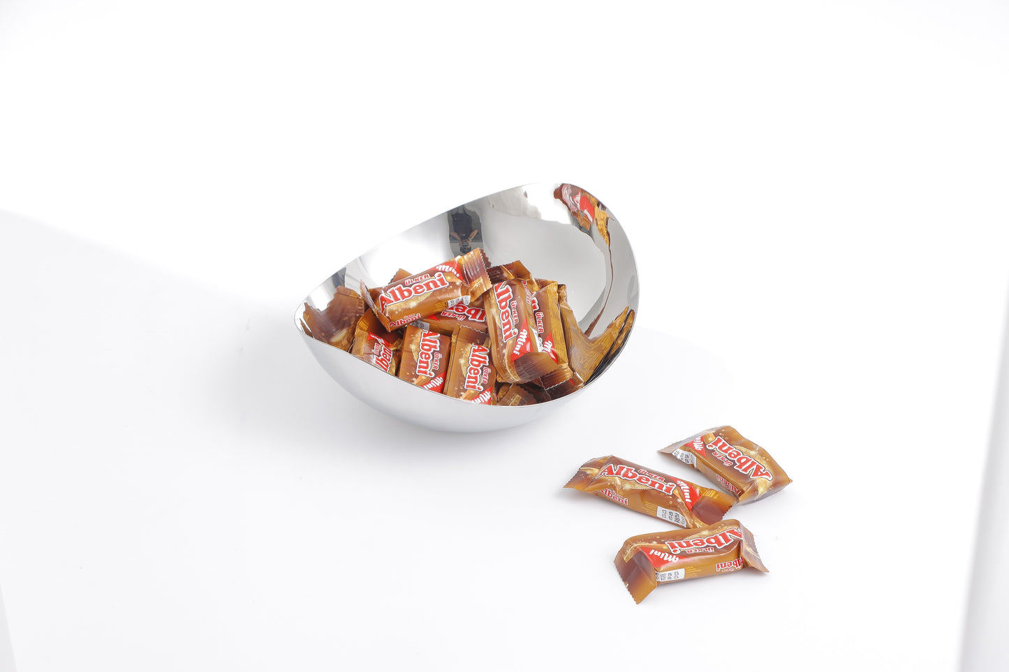 Silver S/S Steel Oval Fruits Tray