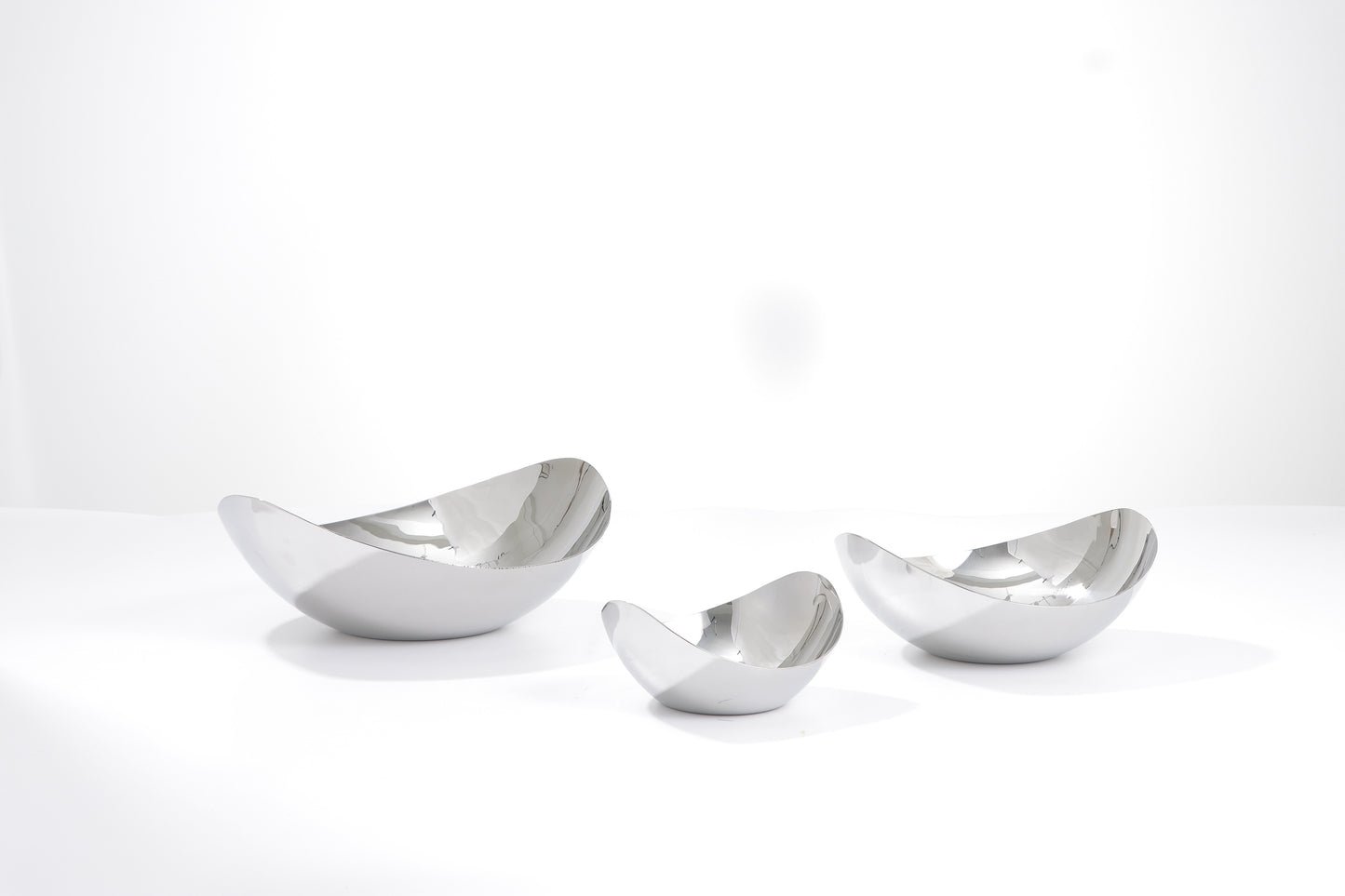 Silver S/S Steel Oval Fruits Tray