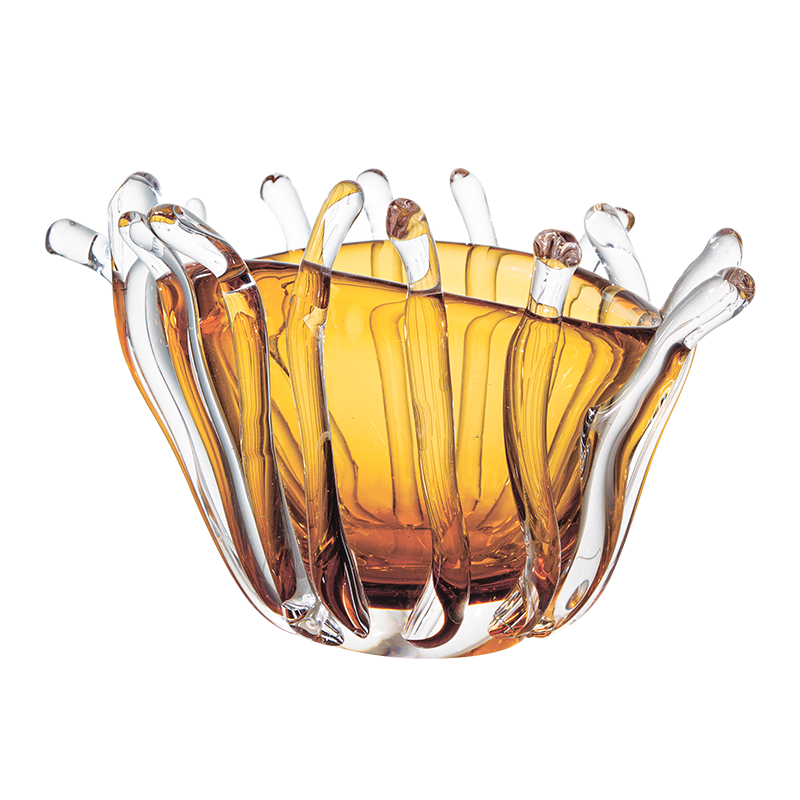 Burnt Orange Glass Vase