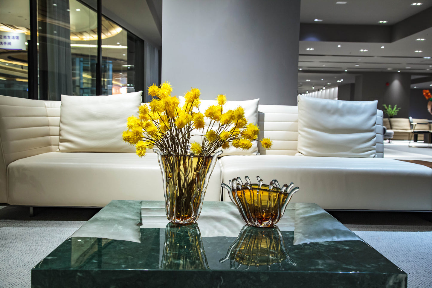 Burnt Orange Glass Vase