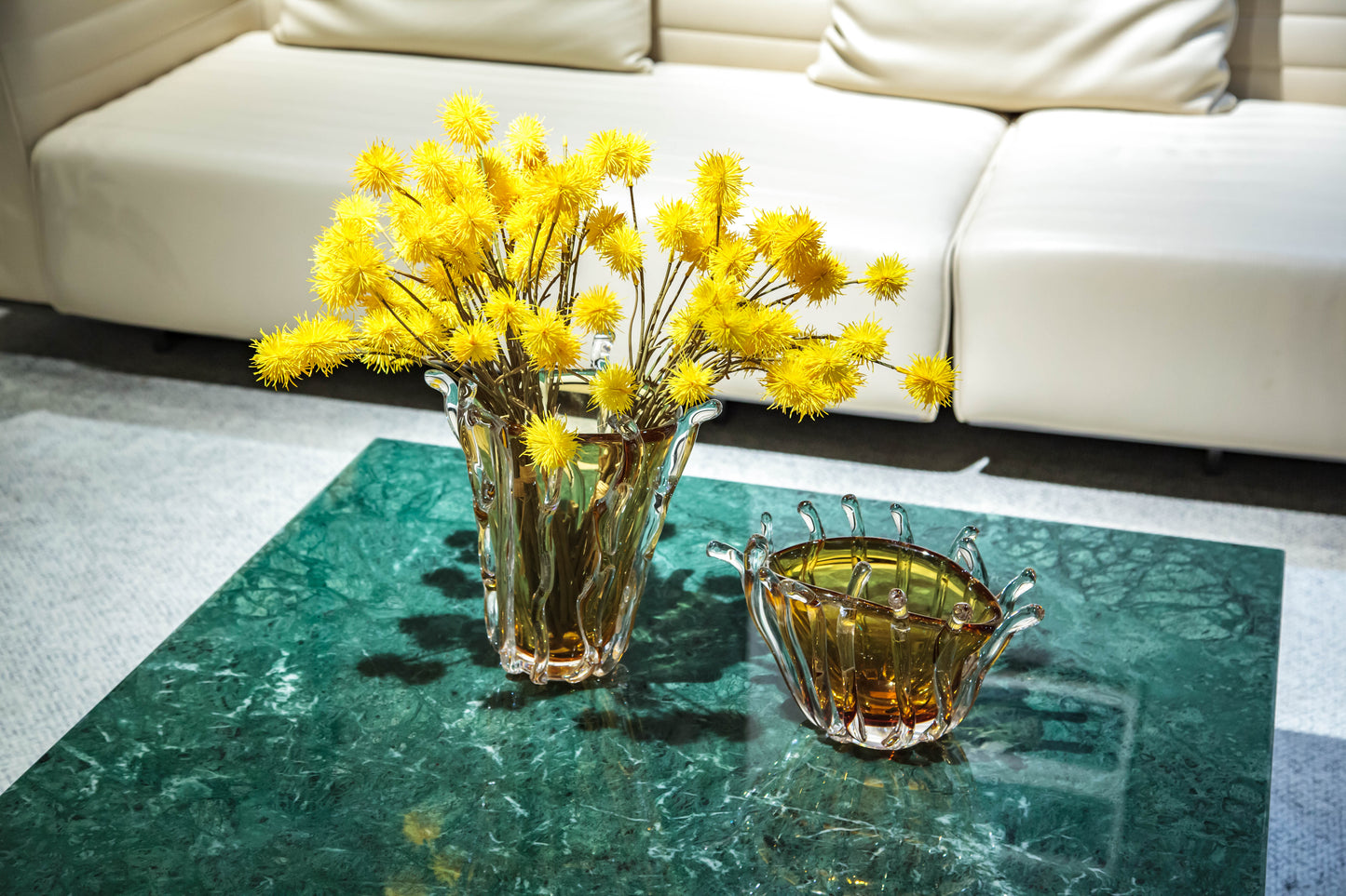 Burnt Orange Glass Vase