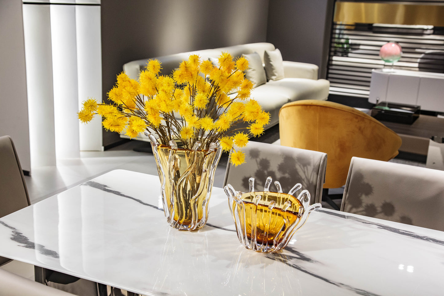 Burnt Orange Glass Vase