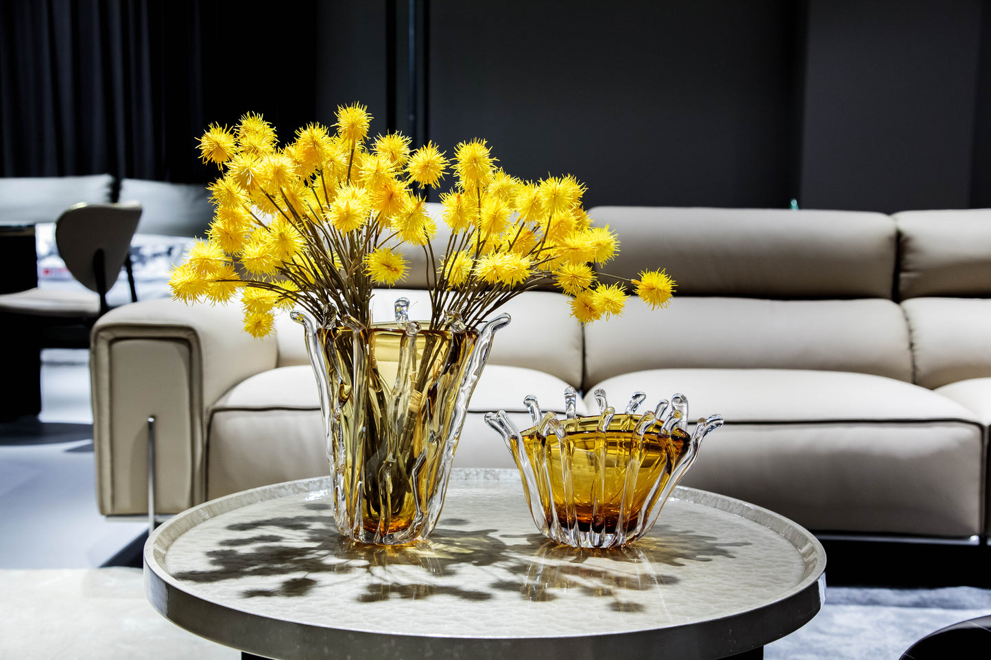 Burnt Orange Glass Vase