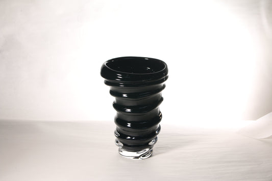 Black Glass Vase