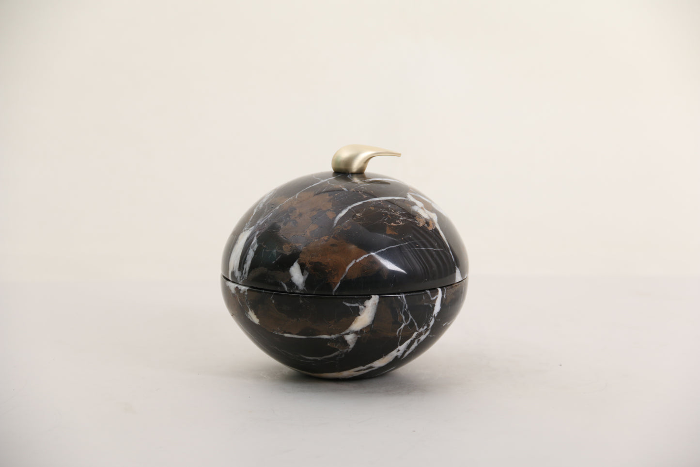 Marble & Alloy Storage Jar