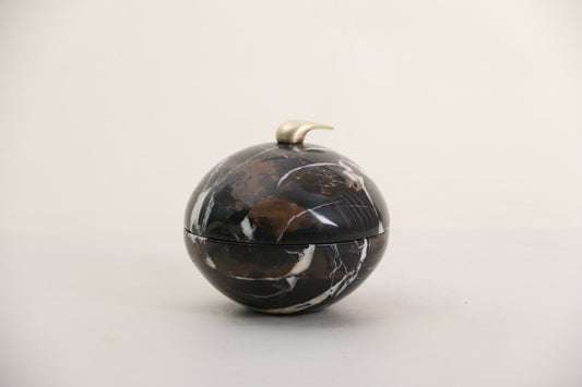 Marble & Alloy Storage Jar