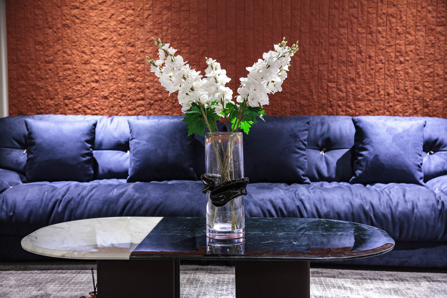 Dark Coffee Glass Vase