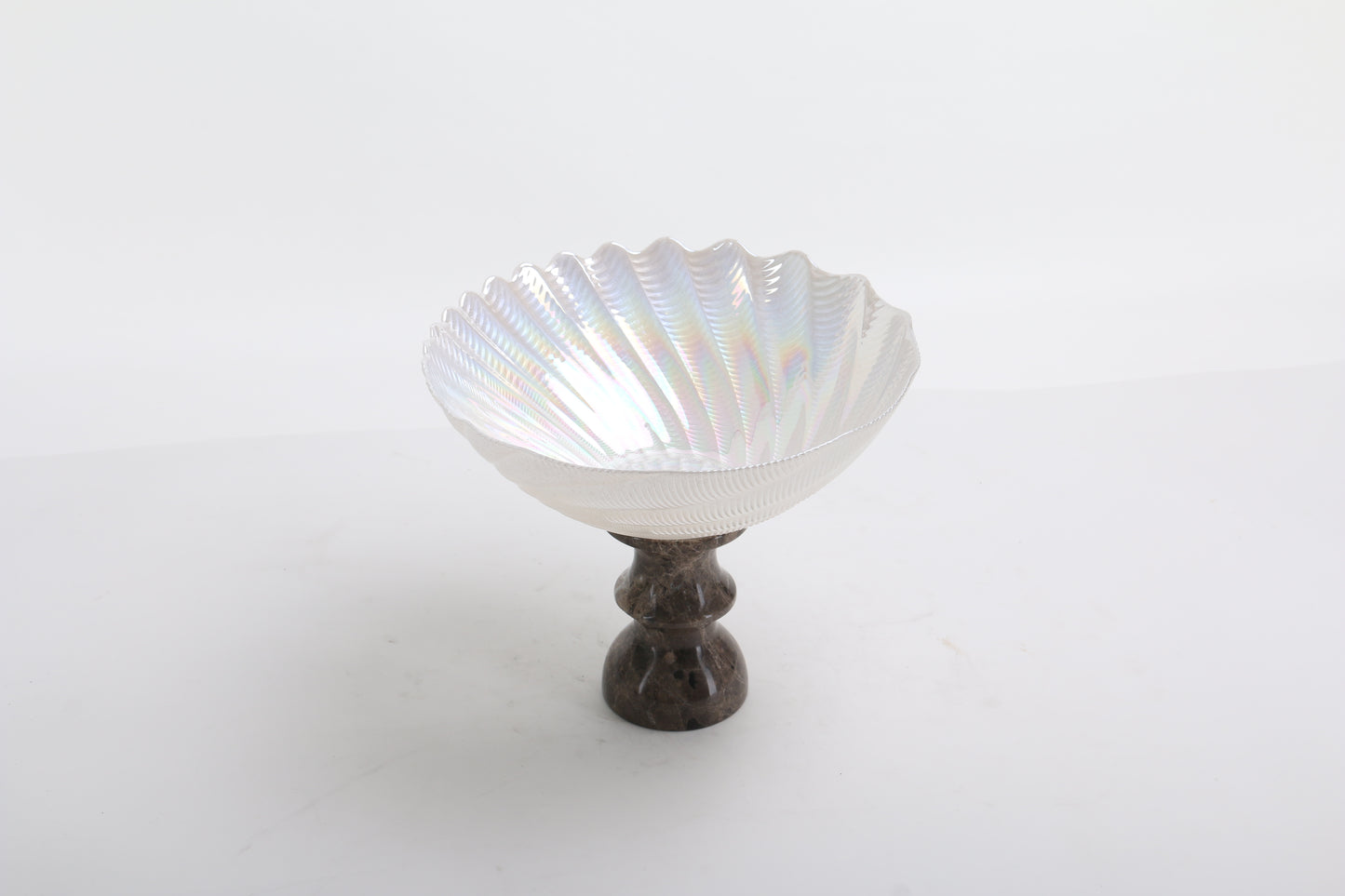 Marble & Glass Shell Style Tray