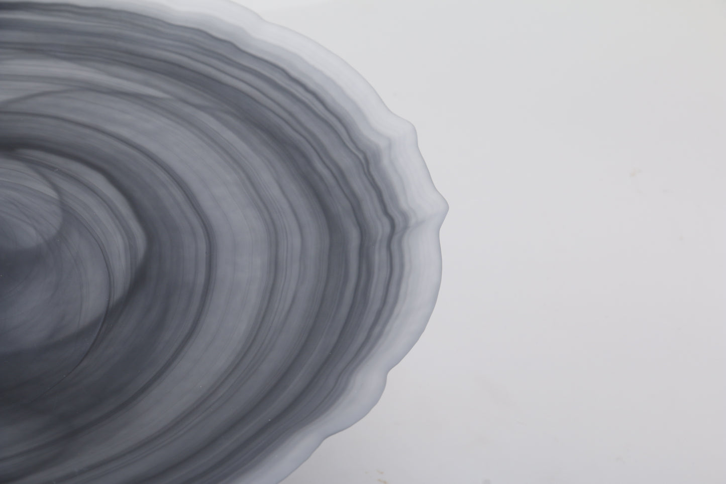 Grey Irregular Marble & Glass Tray