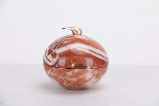 Marble & Alloy Storage Jar