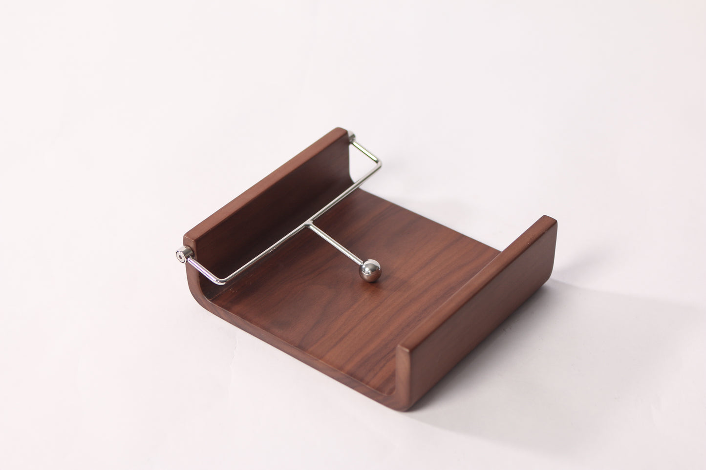 S/s Steel & Walnut Wood Tissue Holder