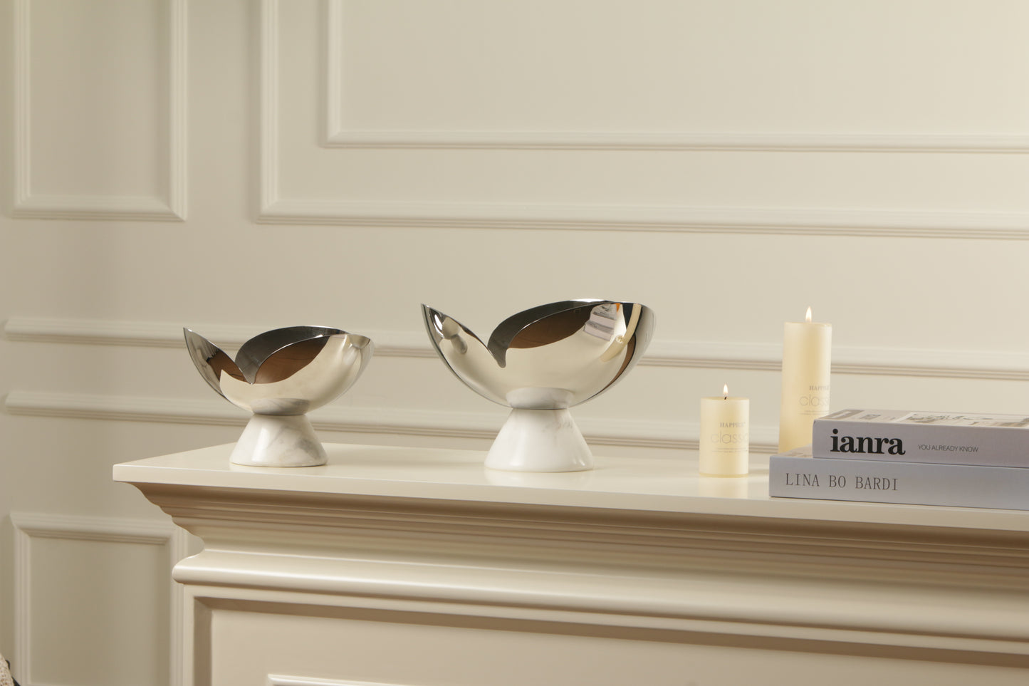 S/s Steel & Marble Fruit Plate