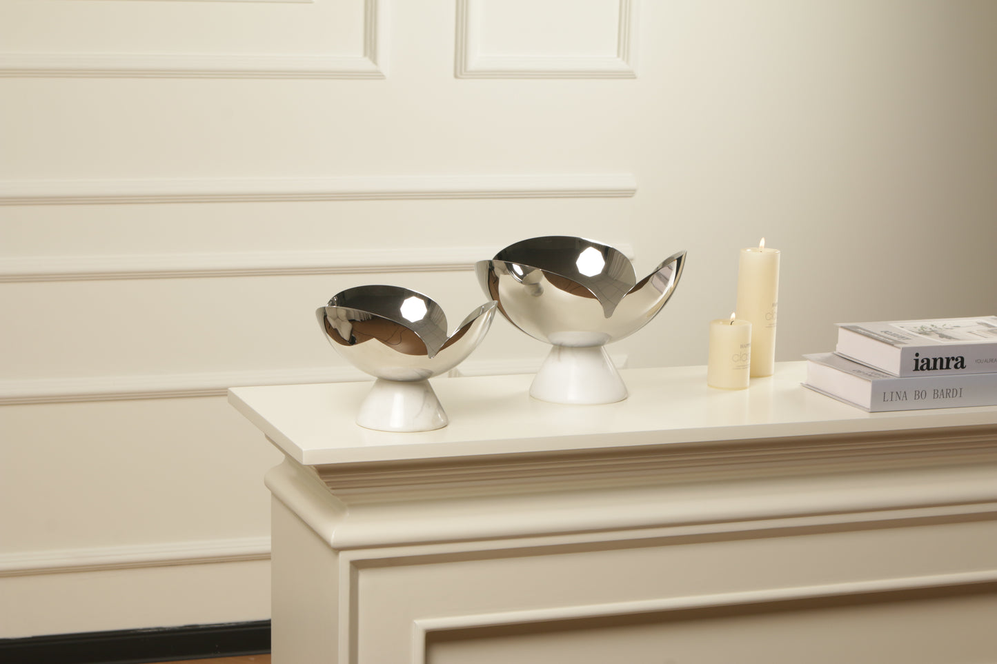 S/s Steel & Marble Fruit Plate