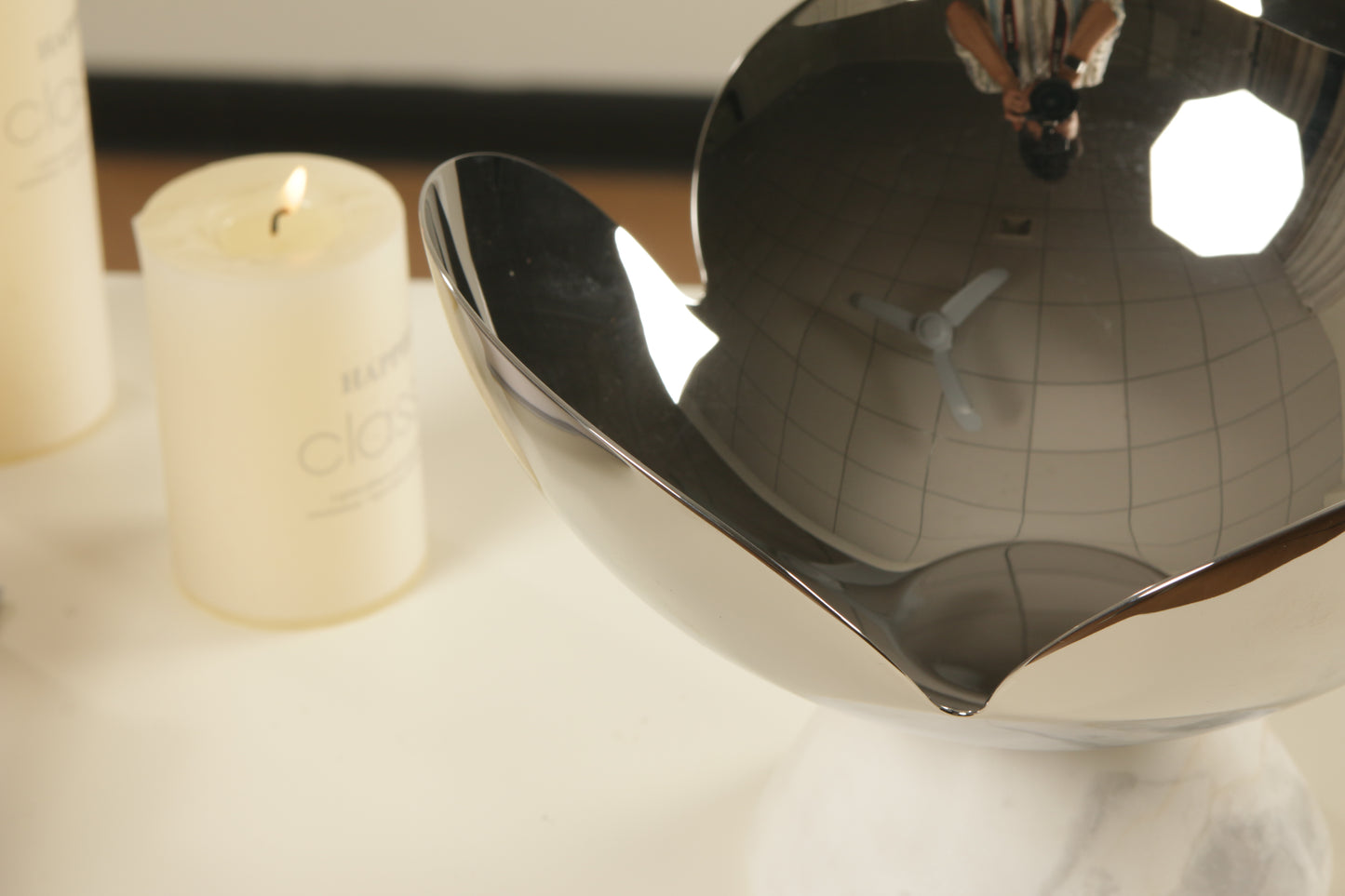 S/s Steel & Marble Fruit Plate