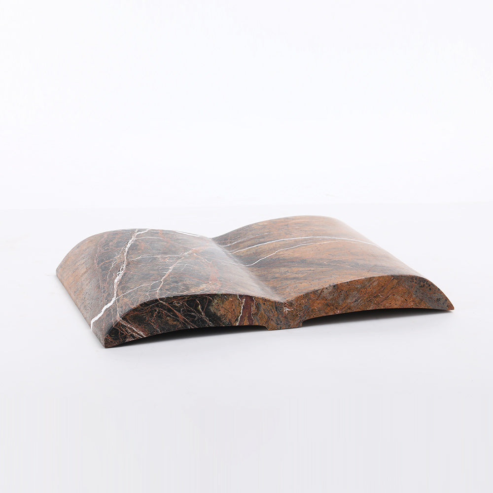 Coffee Marble Book Sculpture