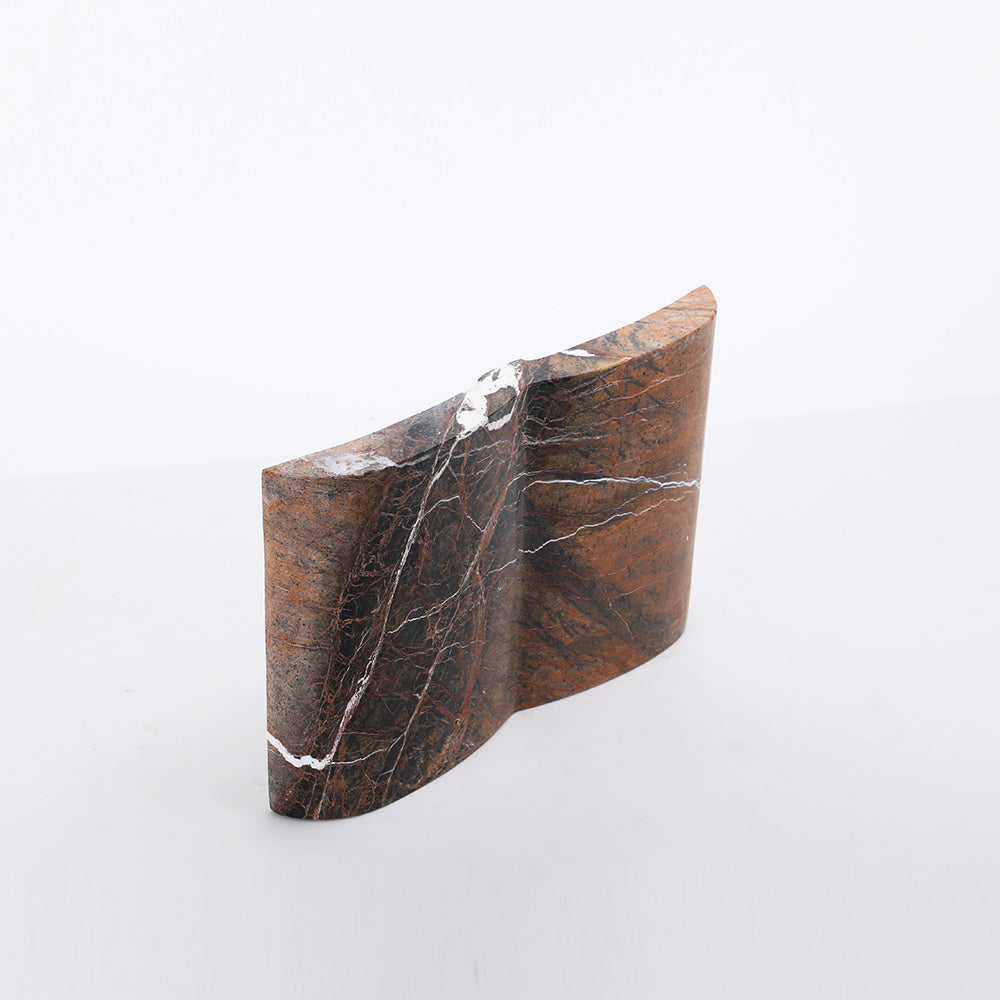 Coffee Marble Book Sculpture