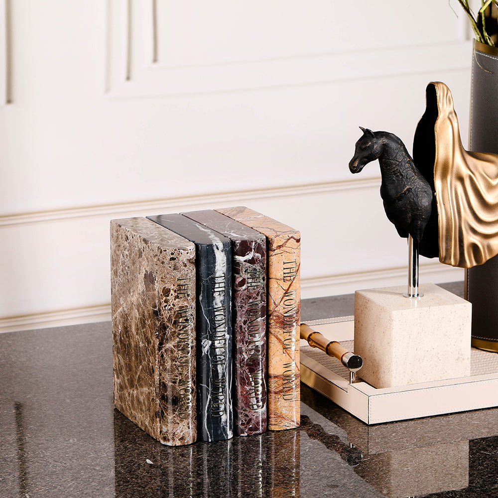 Marble Book Sculpture