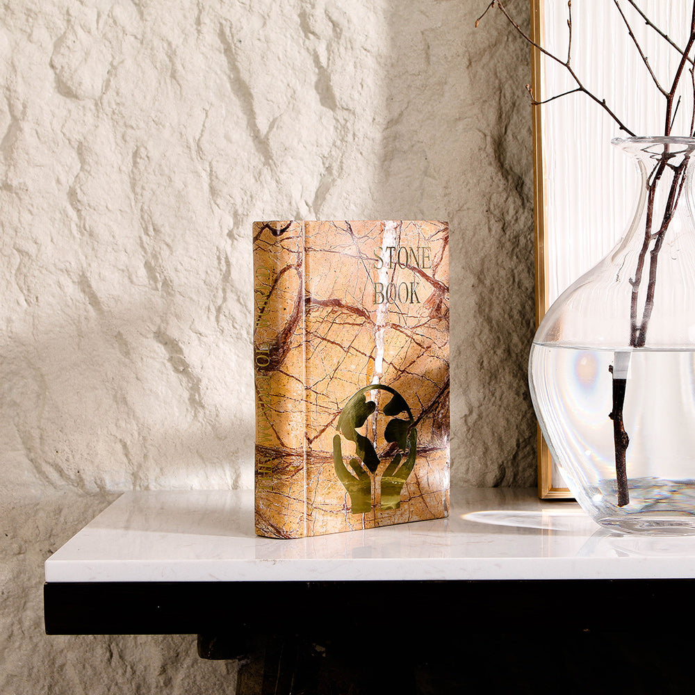 Marble Book Sculpture